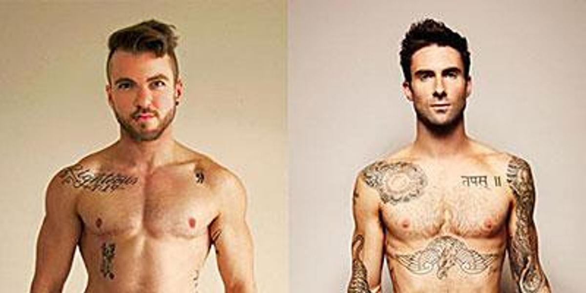 Adam Levine Having Gay Sex - The Naked Truth About Trans Man's Re-Creation of Adam Levine Photo