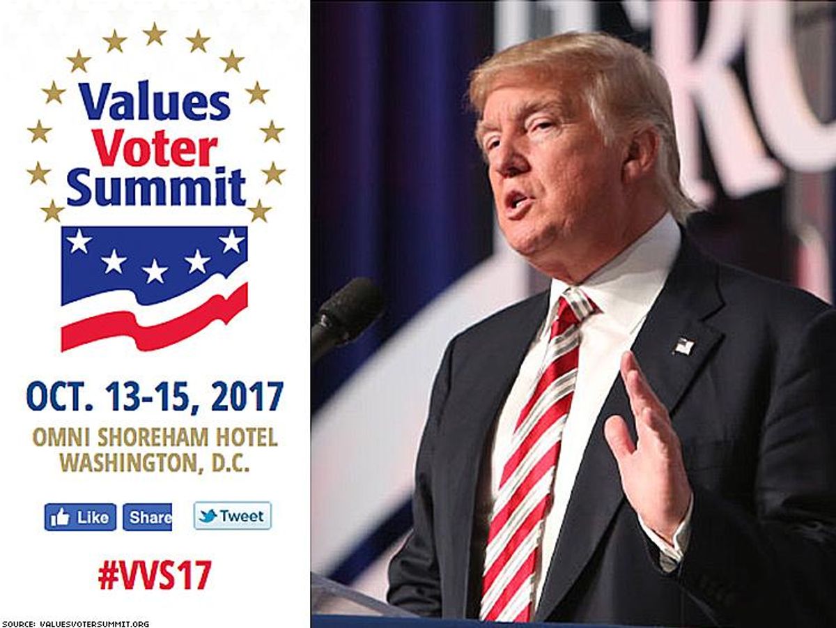 Trump Will Be First President To Address Anti Lgbt Values Voter Summit