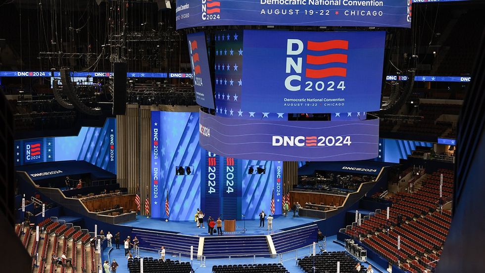 United Center preparations 2024 Democratic National Convention Chicago Illinois