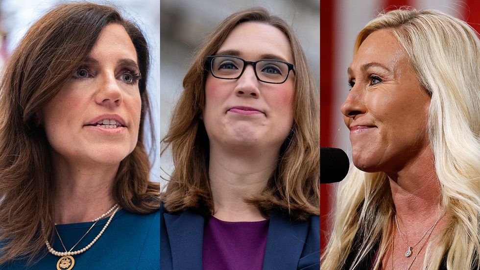 US Reps Nancy Mace Sarah McBride Marjorie Taylor Greene