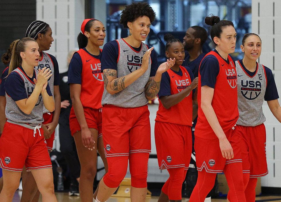 Training camp of the US women's national basketball team in the courts of the Cleveland Clinic