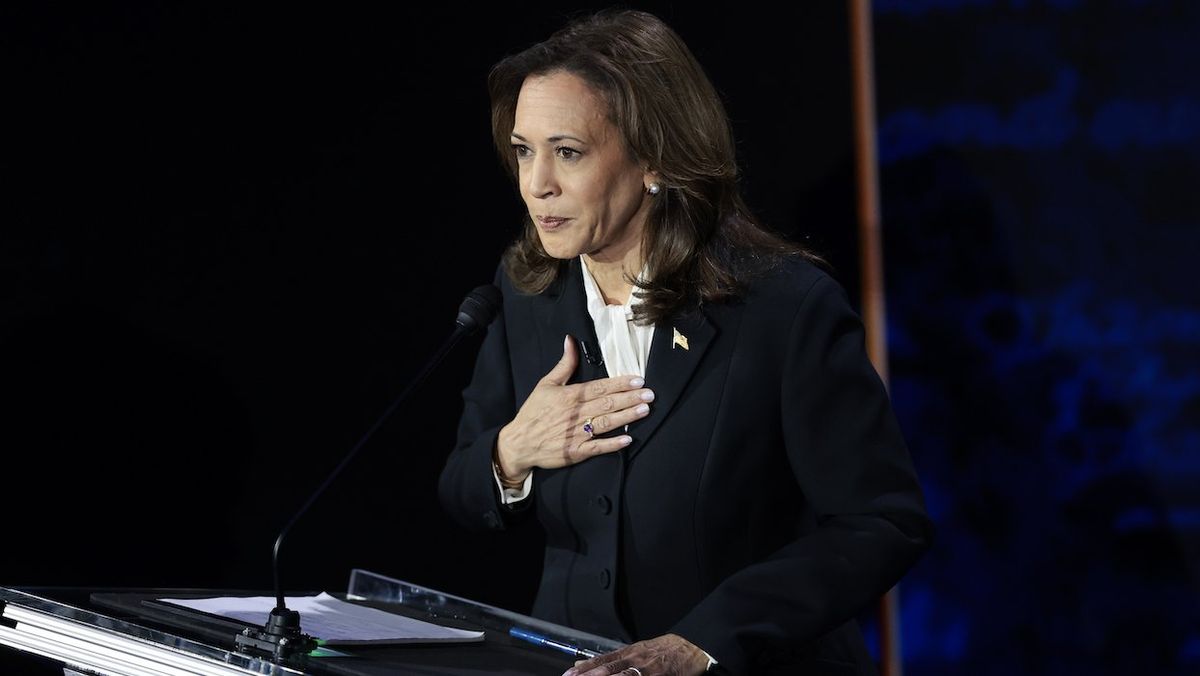 Vice President Kamala Harris at the Presidential debate trans rights 