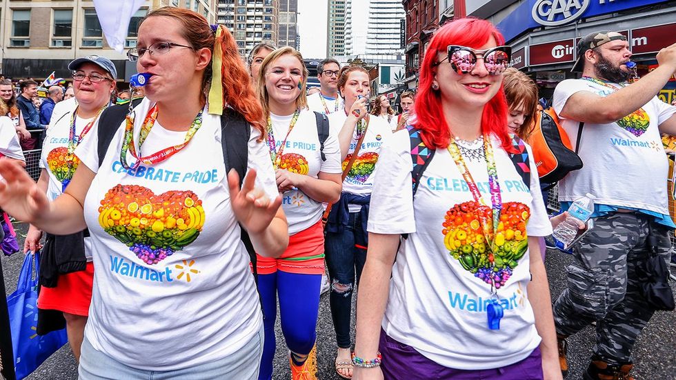 Walmart LGBTQIA pride parade contingent 2018