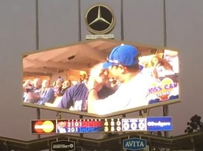 WATCH: Dodger Stadium Reacts to Same-Sex Couple on Kiss Cam