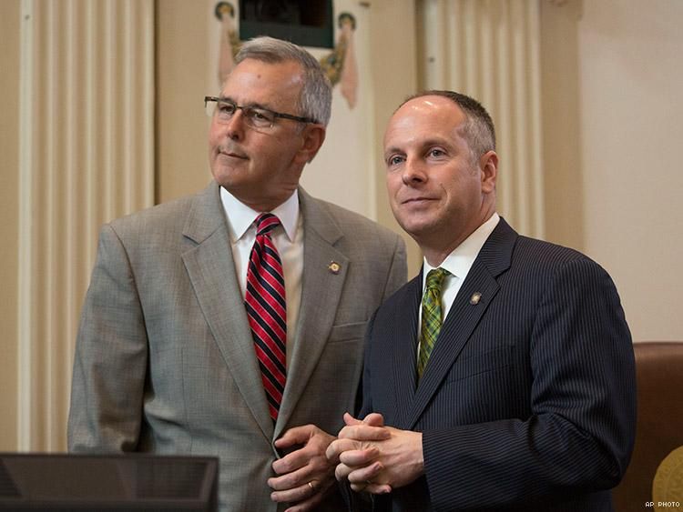 Oklahoma Senator Brian Bingman and House Speaker Jeffrey Hickman