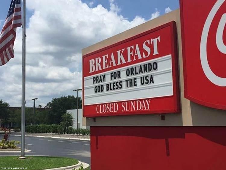 Orlando Chick-fil-A Restaurants Challenge Antigay Record