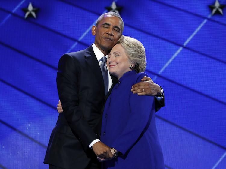 Obama and Clinton