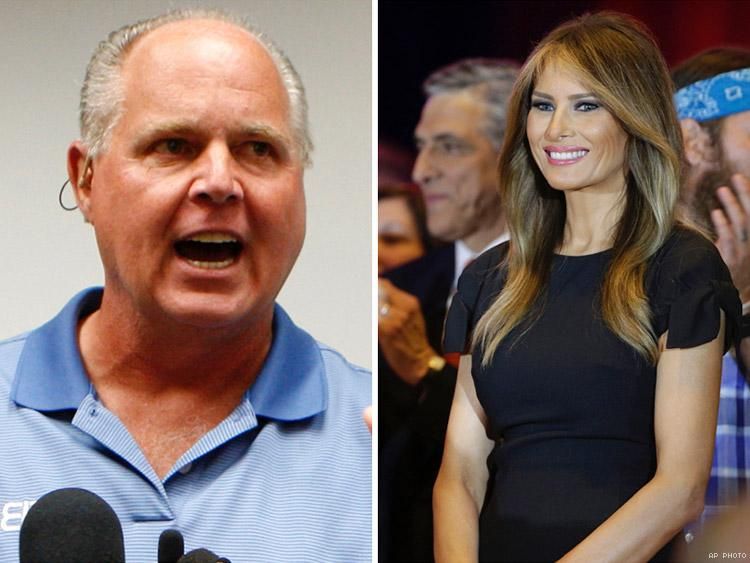 Rush Limbaugh and Melania Trump