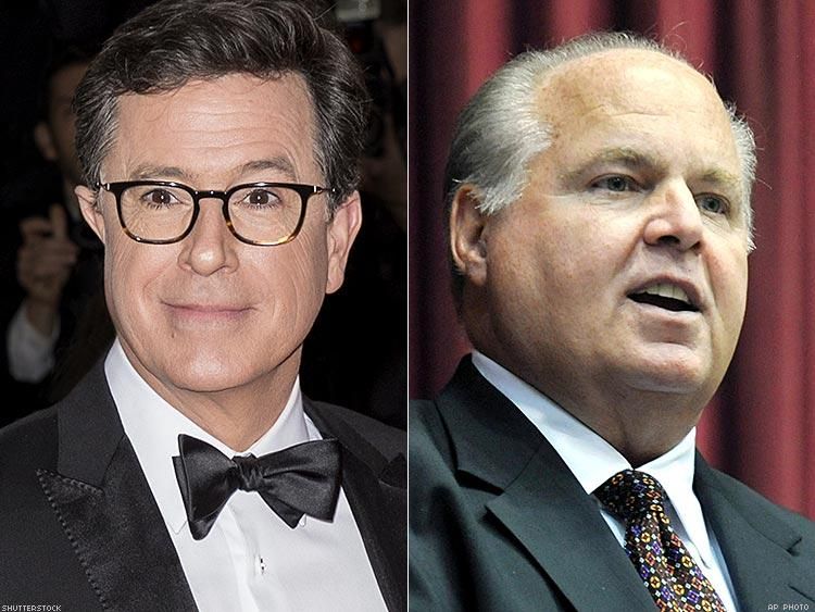 Stephen Colbert and Rush Limbaugh