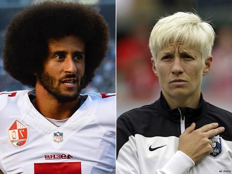 Megan Rapinoe Takes A Knee To Support Colin Kaepernick 