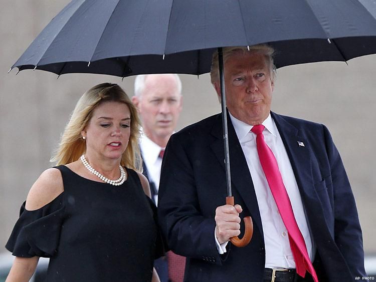 Pam Bondi and Donald Trump