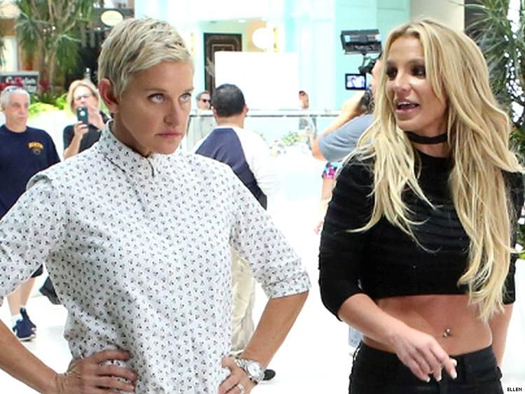 Ellen and Britney Spears