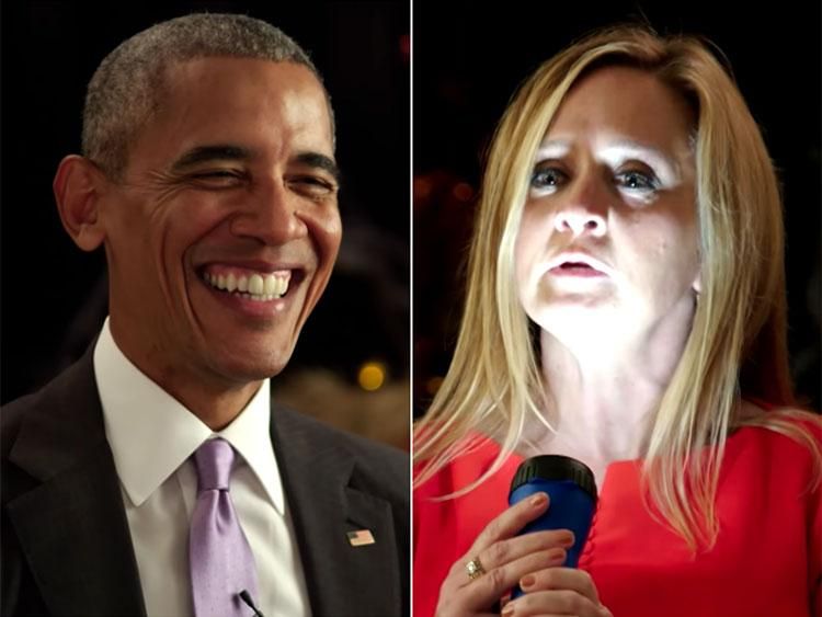 Obama and Samantha Bee