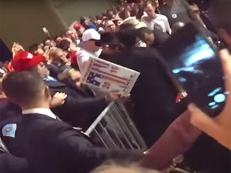 Gay Republican Couple Part of Reno Mob Attacking Trump Protester