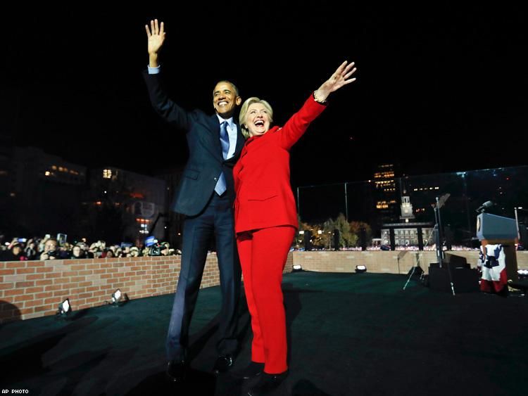 Obama and Clinton