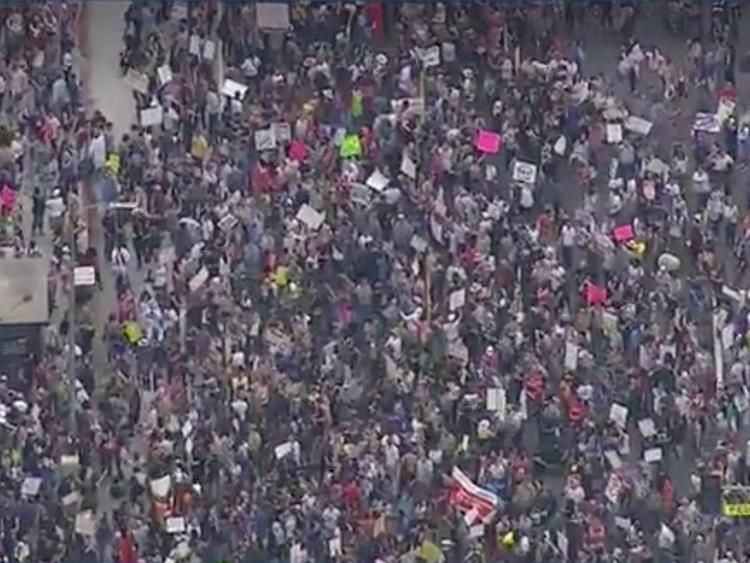 los angeles, protest, trump