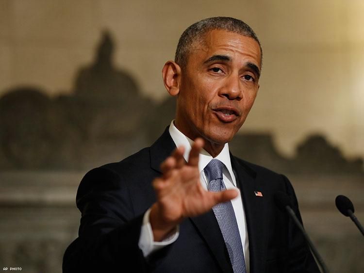 President Barack Obama speaks during a joint news conference with Greek Prime Minister Alexis Tsipras.