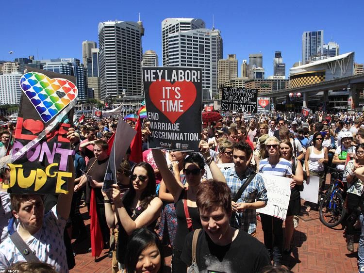 Thousands Rally For Marriage Equality In Australia