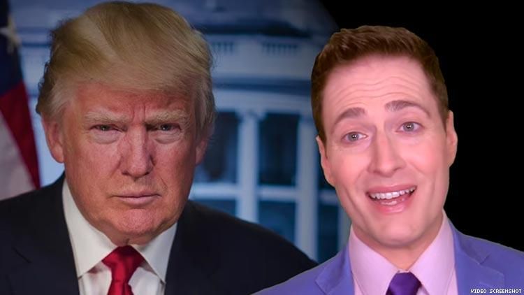 Trump's Stubby Thumbs Are on Fire, Sings Randy Rainbow