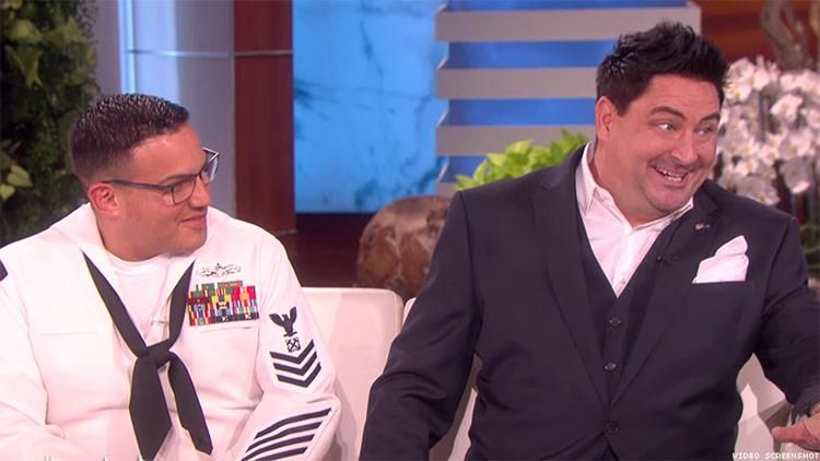 Ellen Congratulates First Same Sex Navy Spouse Of The Year