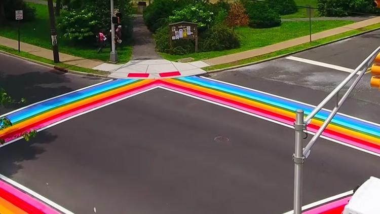 Rainbow Crosswalk