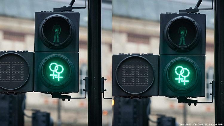 Manchesters Crosswalk Signals Go Queer For Pride