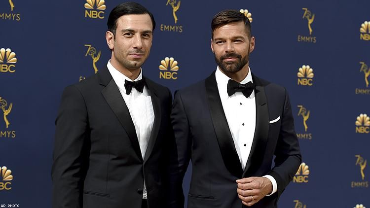 Ricky Martin and Jwan Yosef