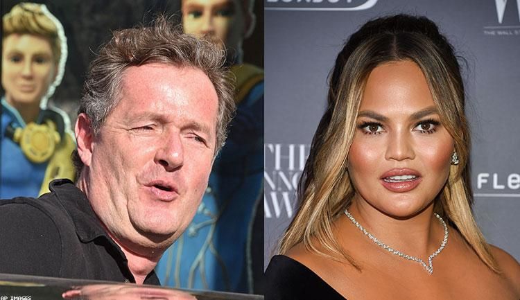 Piers Morgan and Chrissy Teigen