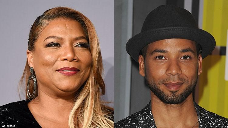 Queen Latifah and Jussie Smollett 