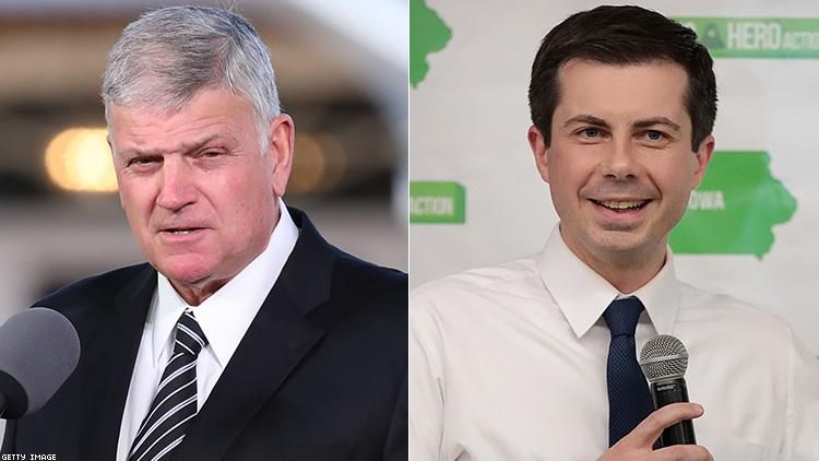 Franklin Graham and Pete Buttigieg