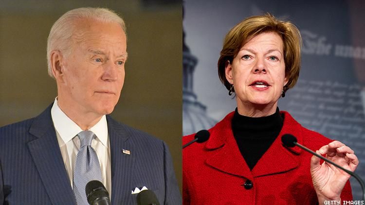 Joe Biden and Tammy Baldwin