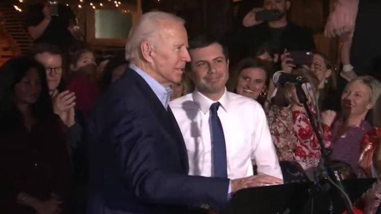 Joe Biden and Pete Buttigieg