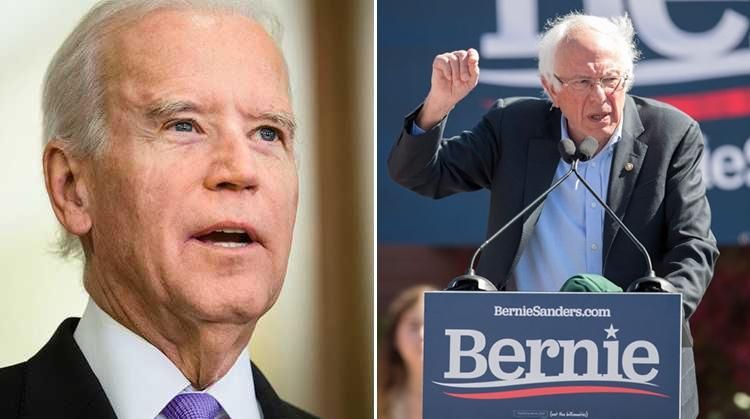 Joe Biden and Bernie Sanders