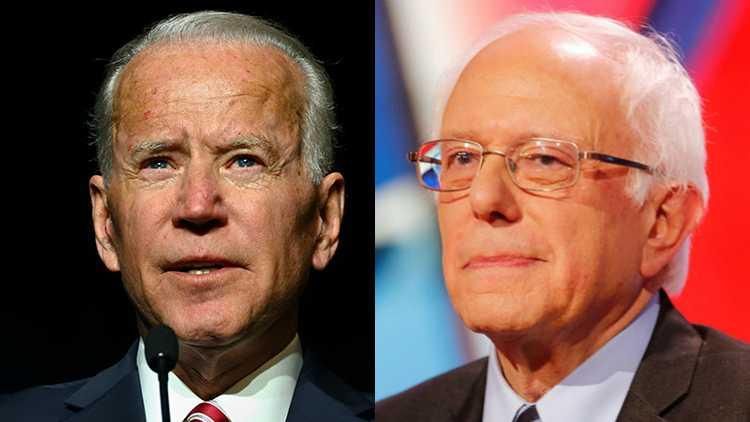 Joe Biden and Bernie Sanders