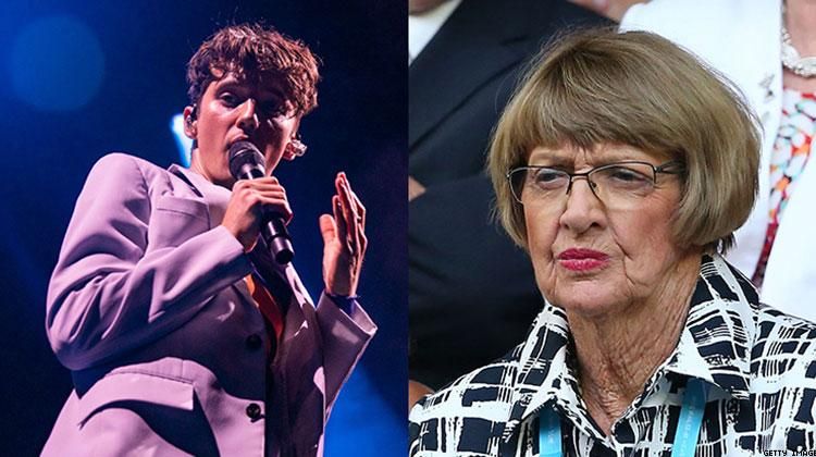 Troye Sivan and Margaret Court