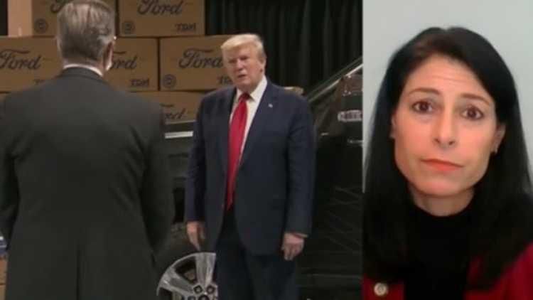 Donald Trump and Dana Nessel