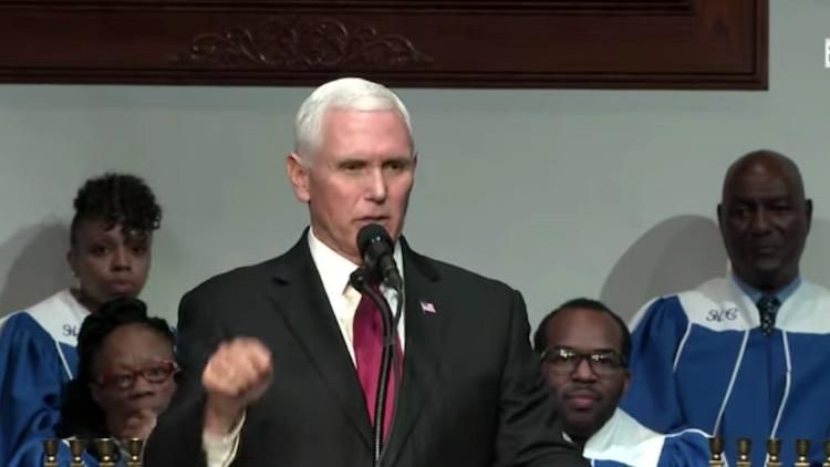 Mike Pence at Holy City church