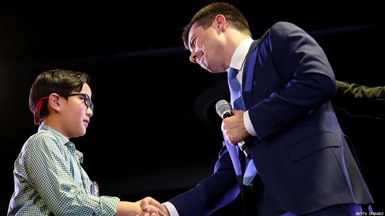 Zachary Ro and Pete Buttigieg