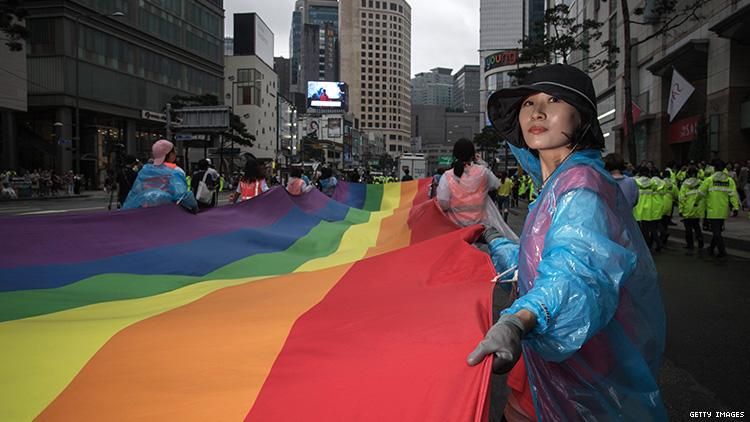 South Korean activists