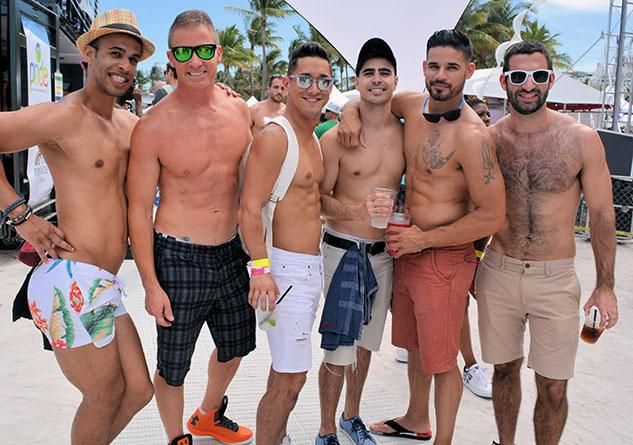 gay pride miami beach swimming