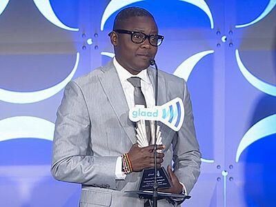 Watch Ugandan Trans Man Emotionally Accepts Glaad Award