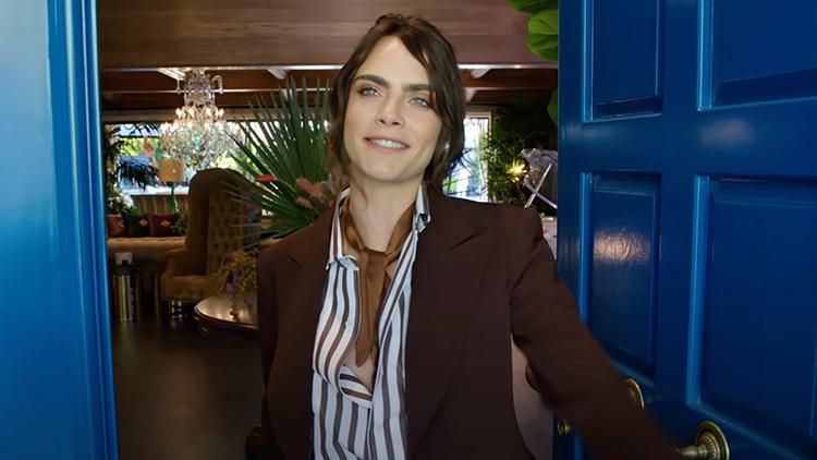 Cara Delevinge gives Architectural Digest a tour