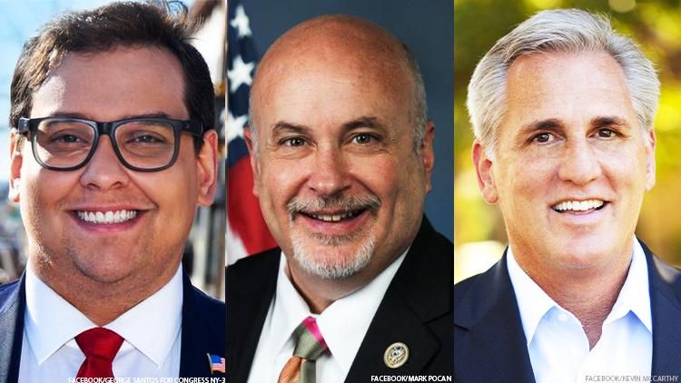 George Santos, Kevin McCarthy and Mark Pocan