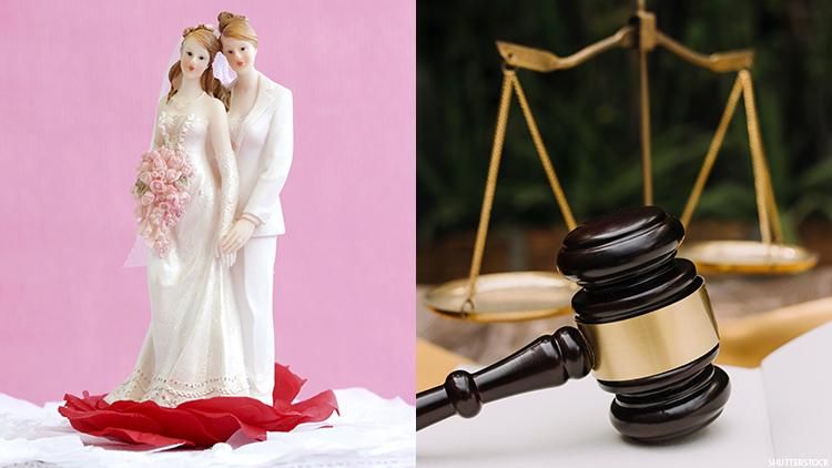 Lesbian wedding cake and a judge’s gavel