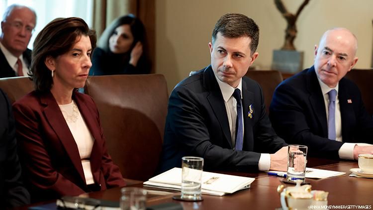 Pete Buttigieg at a meeting