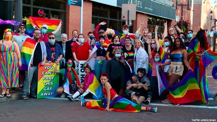 Woman Turns Tables on Street Preacher, Turns Corner Rainbow Proud