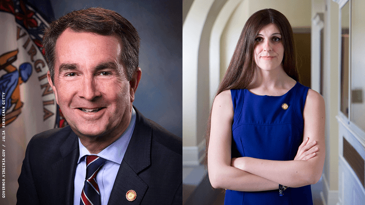 Virginia Governor Ralph Northam and Delegate Danica Roem