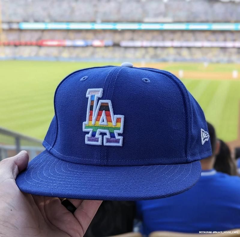 dodgers pride cap